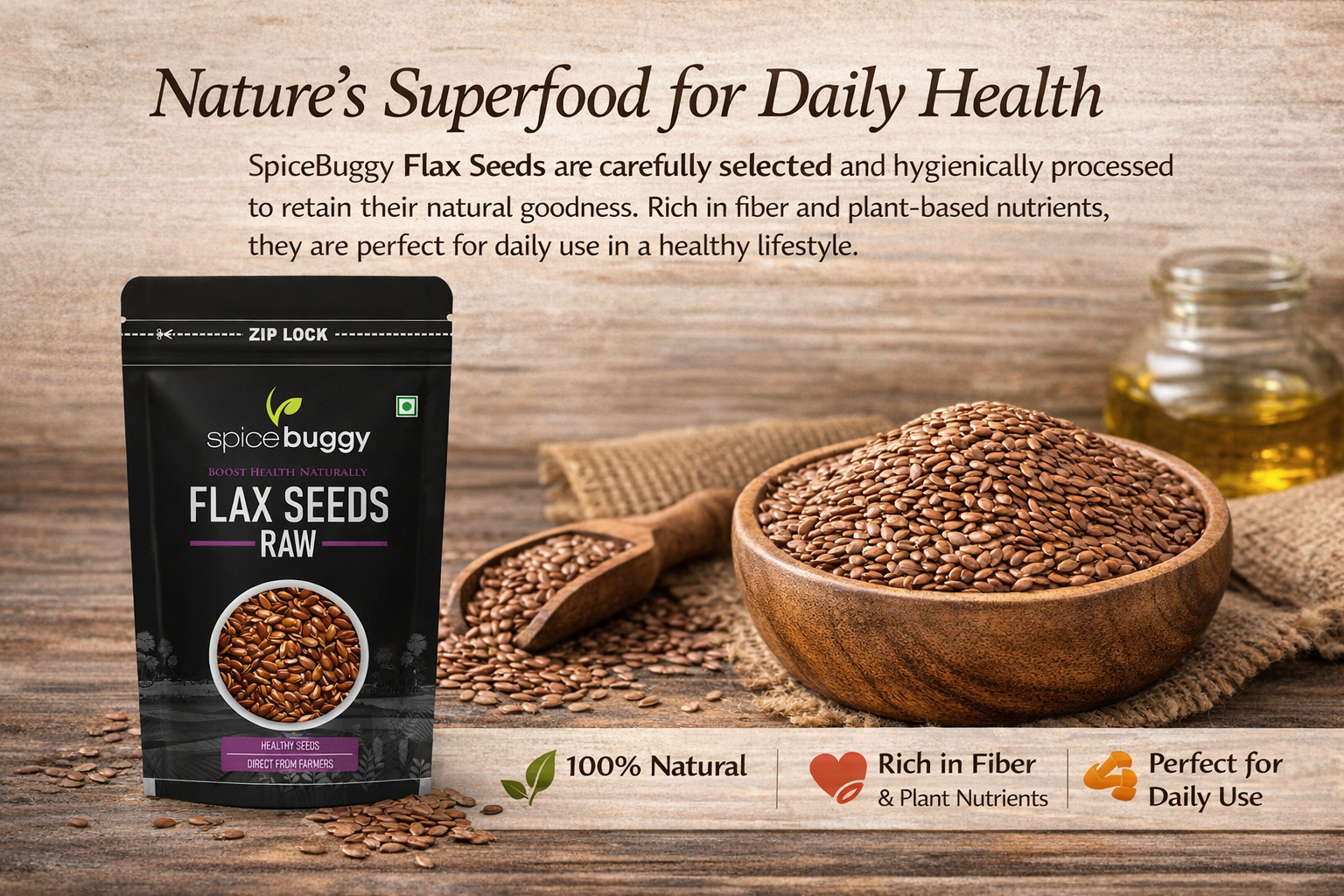 Premium Flax Seeds for Daily Health