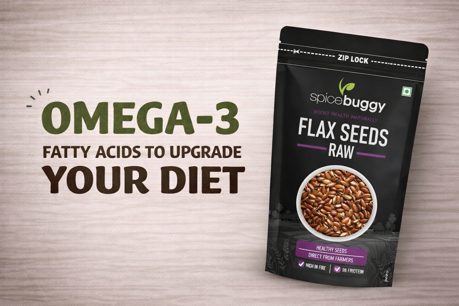 Flax Seeds Rich in Omega 3