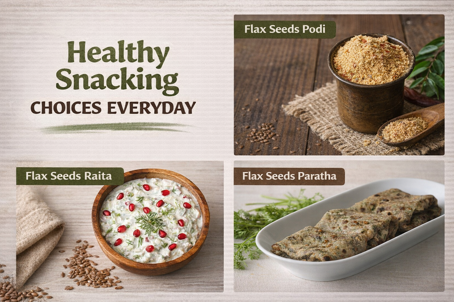 Flax Seeds for Healthy Snacking