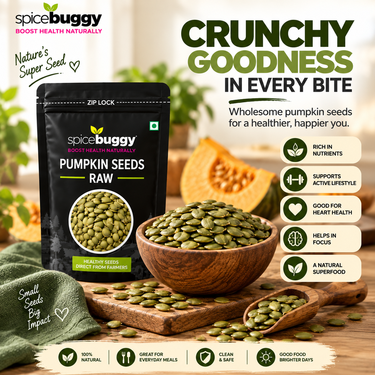 05 Pumpkin Seeds Clean Crunch