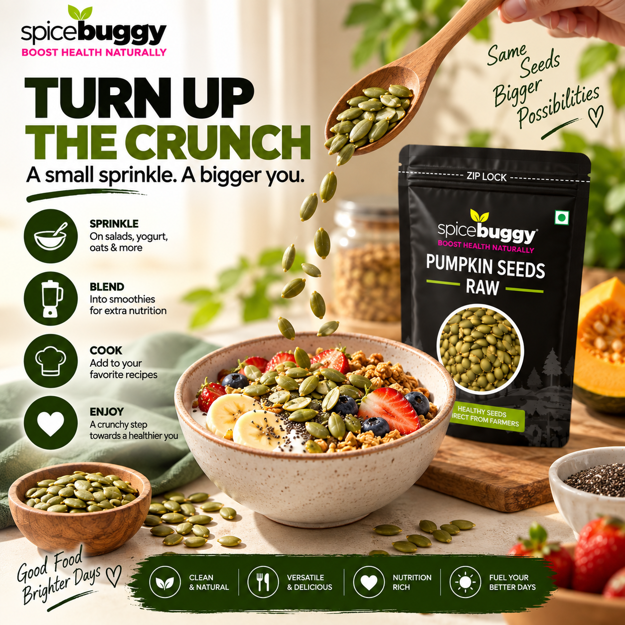 08 Pumpkin Seeds Turn Up The Crunch