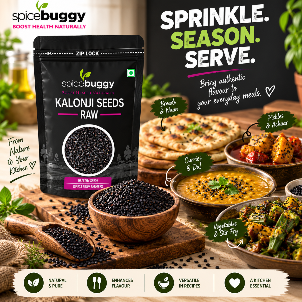 02 Kalonji Seeds Kitchen Use