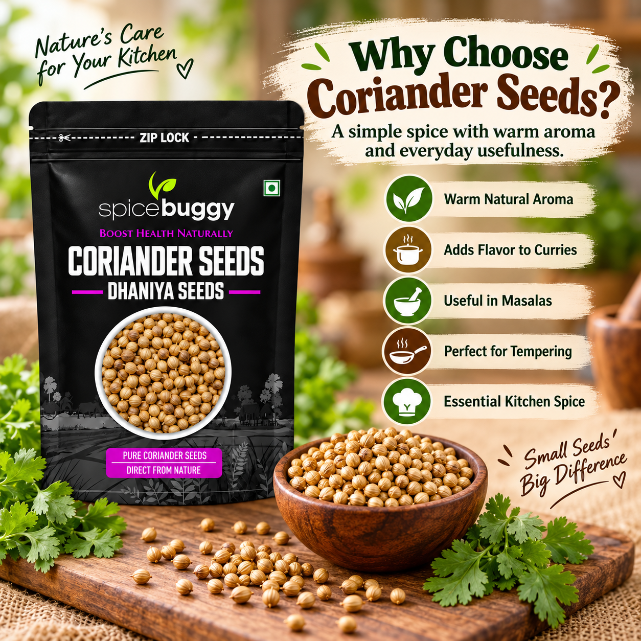 04 coriander seeds nature s kitchen essential