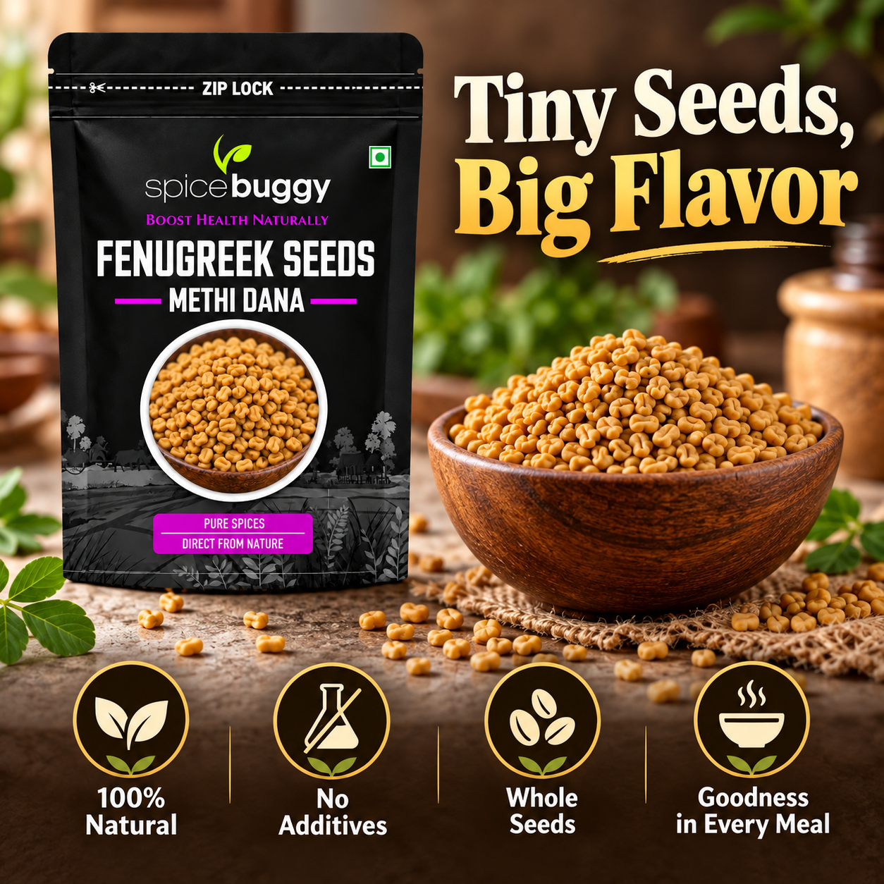 08 Fenugreek Tiny Seeds Big Flavor