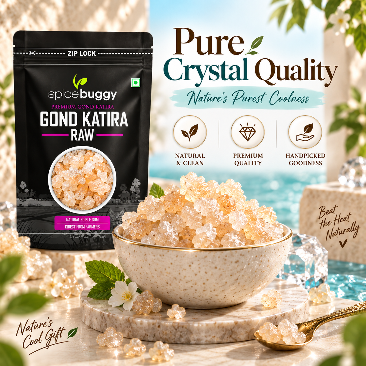 02 Gond Katira Pure Crystal Quality